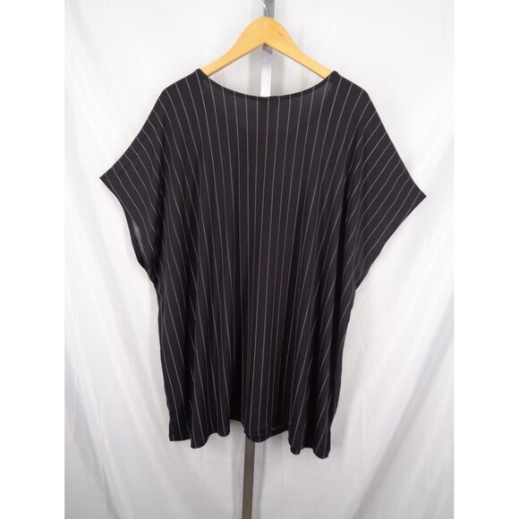 Torrid Black Stripe Studio Knit Dolman Sleeve Top Plus Size 4 (26) 4X New - Picture 2 of 8